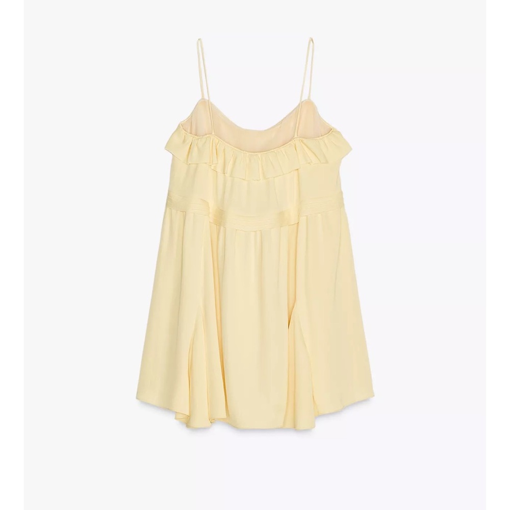 NWT ZARA SHORT RUFFLE DRESS - Picture 6 of 8